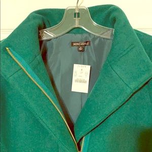NWT J Crew Factory Deep Emerald Wool Coat